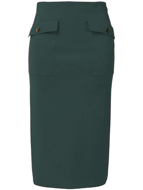 givenchy pocket pencil skirt